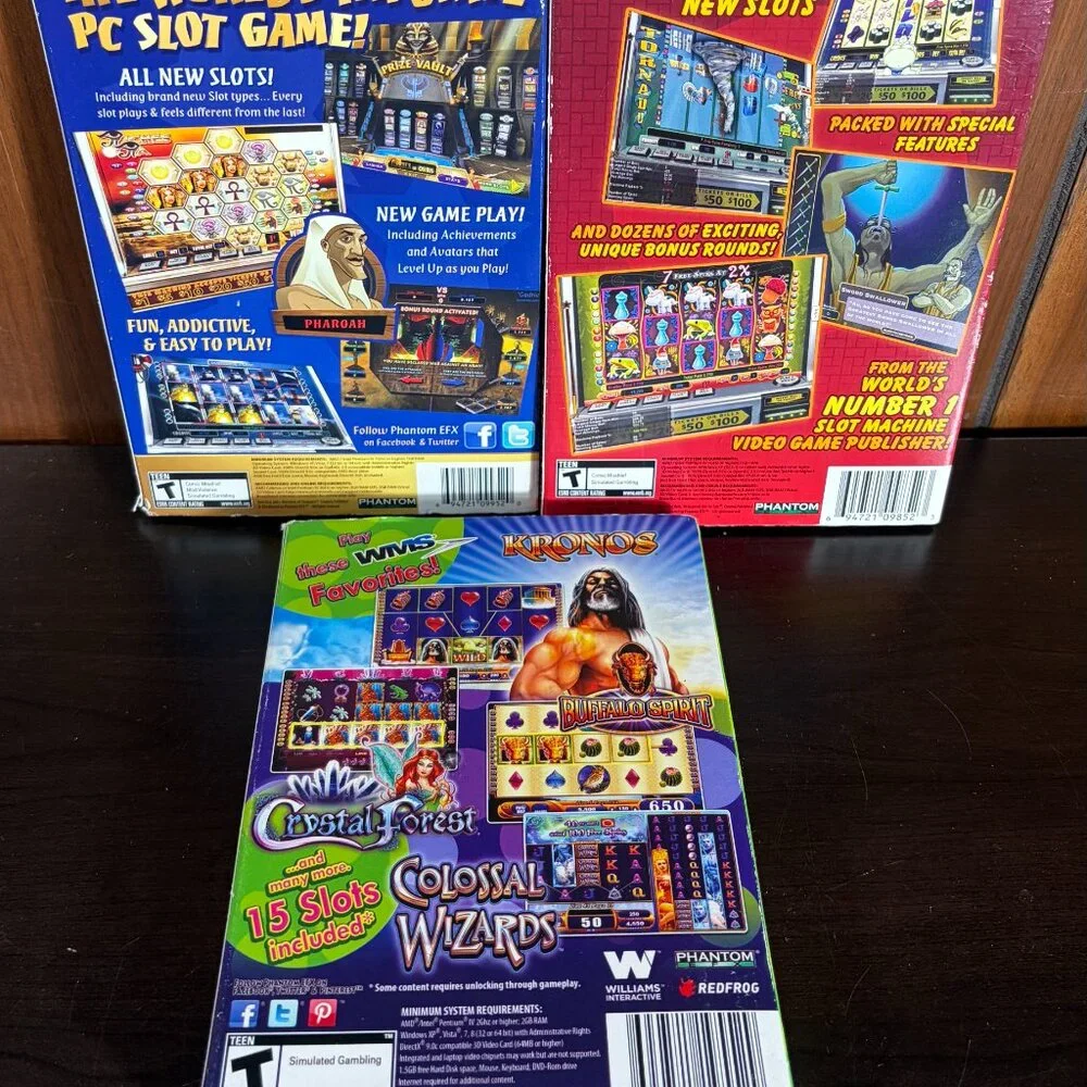 Reel Deal Slots: Treasures of the Far East (PC, 2009) Set of 3 Games - EUC
